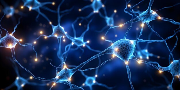 visual depiction of neural network in human brain for scientific study concept neural network brain structure scientific study cognitive function visual representation