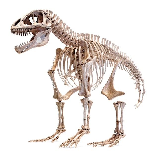 Визуальное изображение динозавра