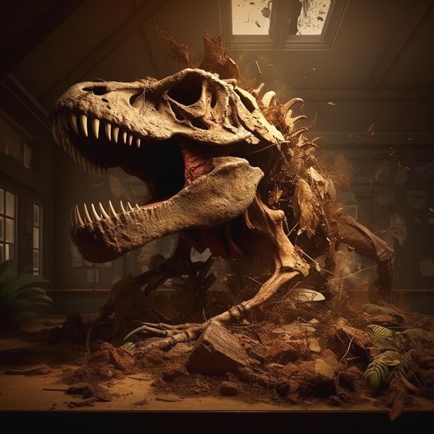 Visual of dinosaur