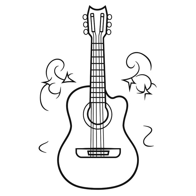 Photo visual of guitar