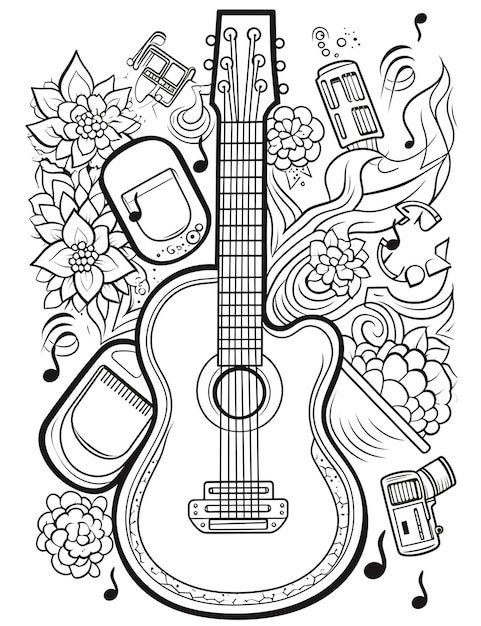 Photo visual of guitar