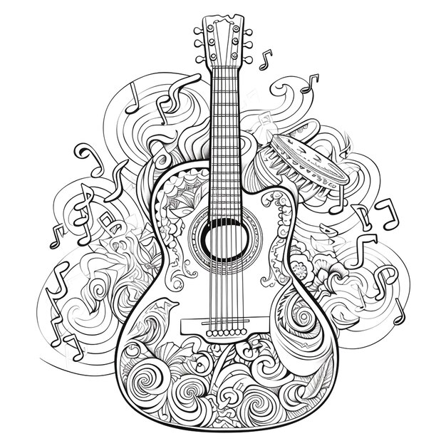 Photo visual of guitar