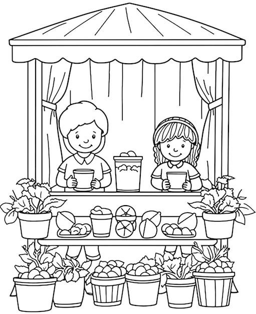 Page 72  Farmers Market Coloring Images - Free Download on Freepik