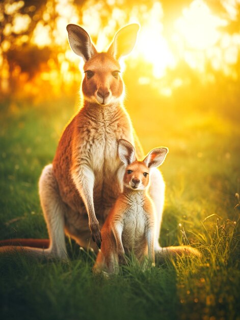 Photo visual of kangaroo