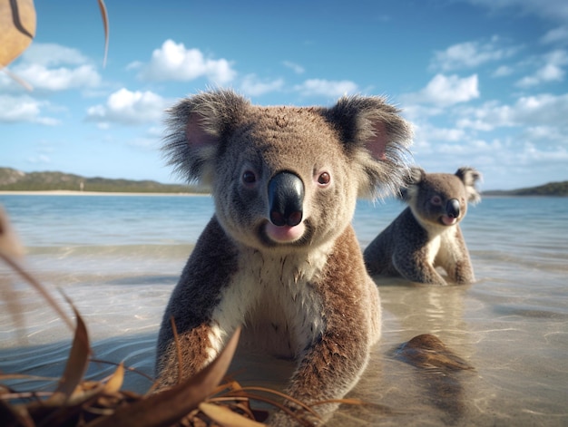 Photo visual of koala