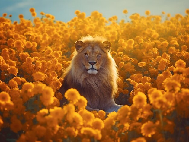 Photo visual of lion