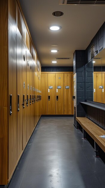 Photo visual of a locker room