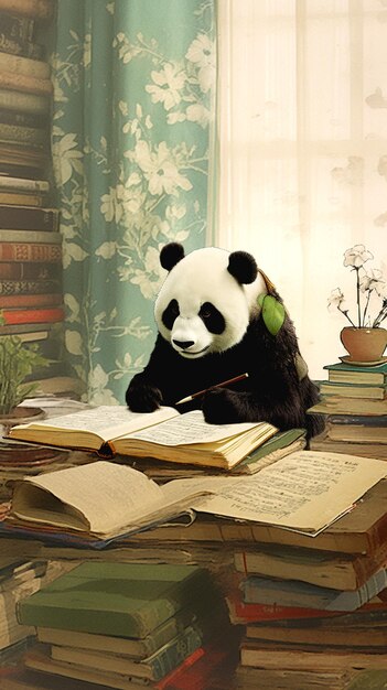 Photo visual of panda