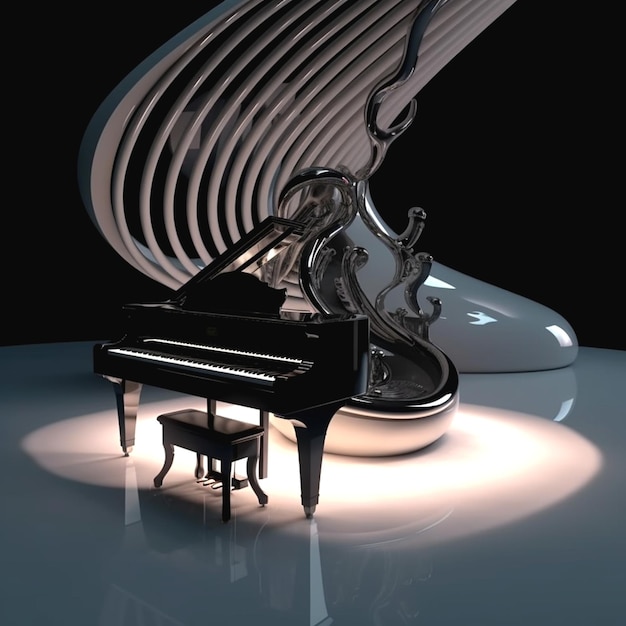 Foto visuale del pianoforte