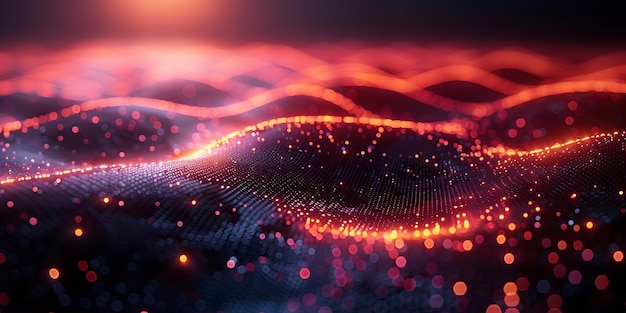 visual representation of a digital network connection using d rendering concept digital network connection 3d rendering technology illustration data transfer visualization