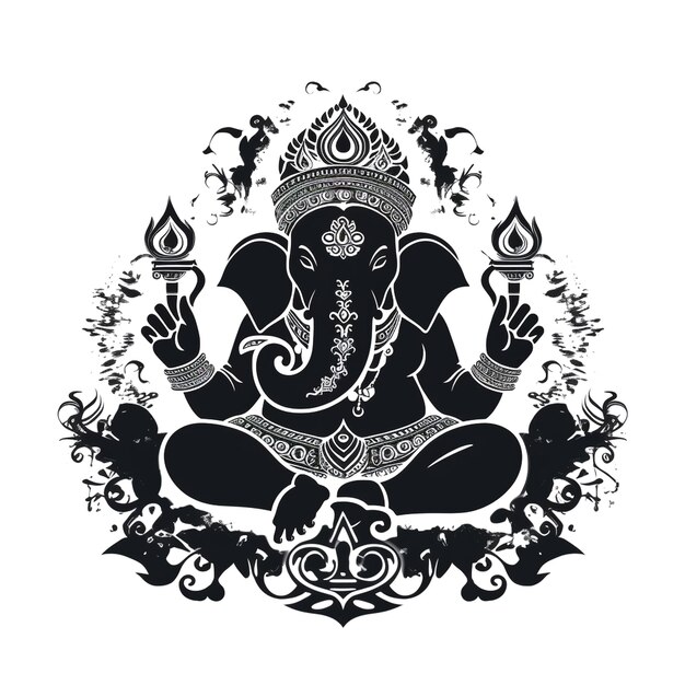 Foto rappresentazione visiva di ganesha