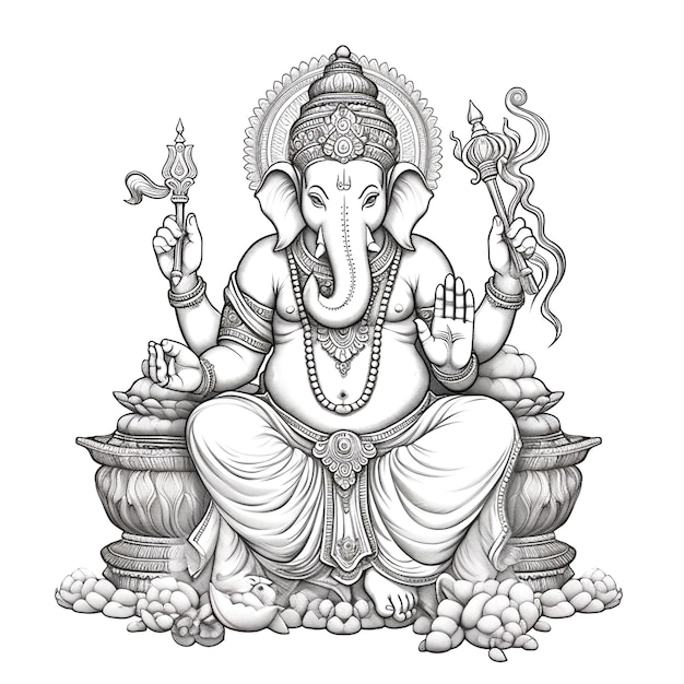 Photo visual representation of ganesha