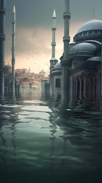 Foto rappresentazione visiva di una moschea