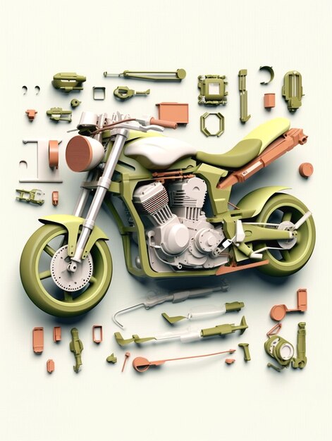 visual representation of a motorcycle