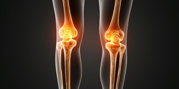 Visual Representation Of OsteoarthritisInduced Joint Inflammation In Leg Impacting Bone Wellness