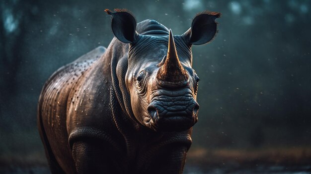 Photo visual of rhinoceros