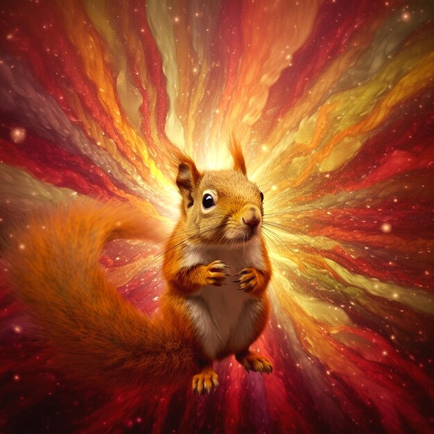 Photo visual of squirrel