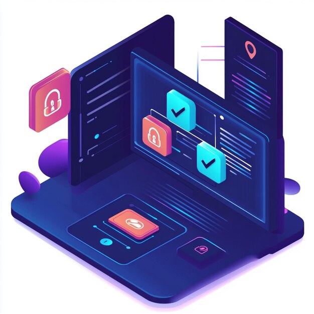 A visual of a websites secure connection status with SSL certificate indicators and encryption deta
