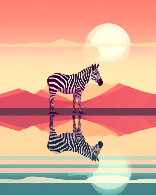 Photo visual of zebra