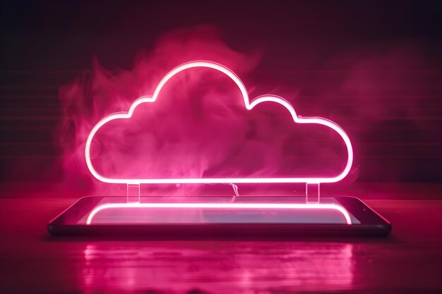 클라우드 컴퓨팅 개념의 시각화 태블릿 컴퓨터 개념 클라우드 컴퓨팅 시각화 태플릿 컴퓨터 디지털 기술 데이터 관리