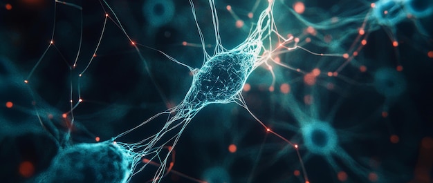 visualization of neural networks processing big data in predictive systems using models to refine predictions from vast datasets concept photograph with copy space