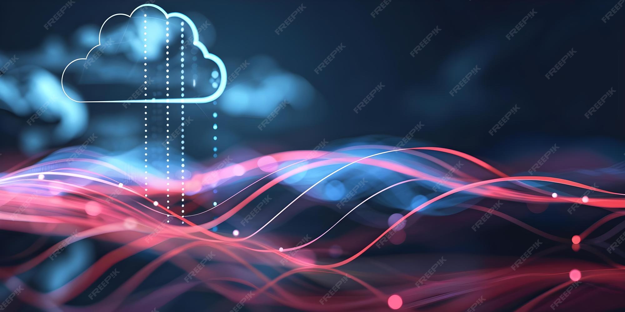 Premium Photo | Visualize data flow between devices and servers in ...