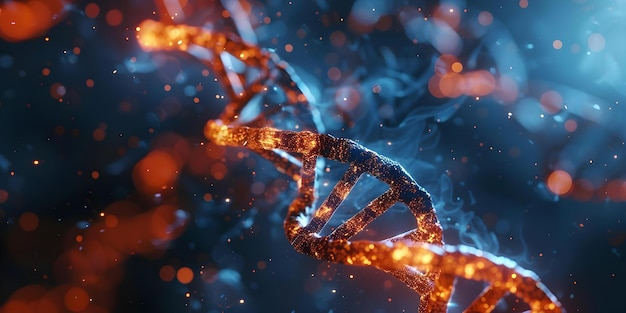 Visualizing Bioinformatics and Genetic Engineering through an Abstract Double Helix DNA Image Concept Bioinformatics Genetic Engineering Double Helix DNA Abstract Image Visualization