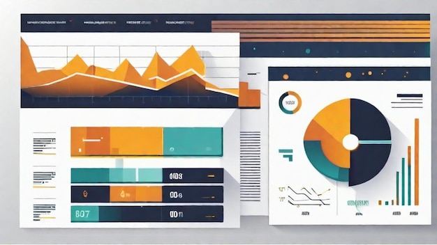 Photo visualizing data for insightful analysis and reporting