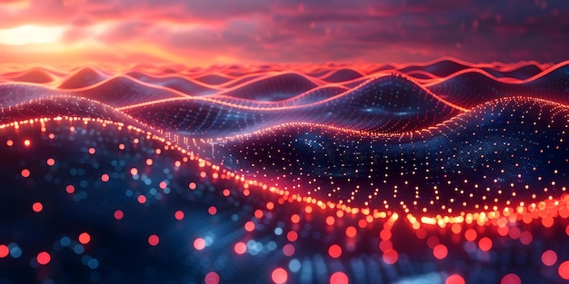 visualizing data technology d rendering of a digital network connection concept data visualization technology 3d rendering digital network connection digital art