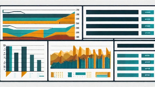 Photo visualizing data with charts