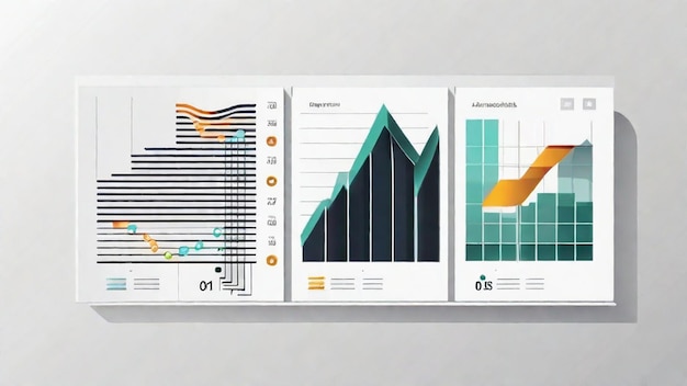 Photo visualizing data with charts