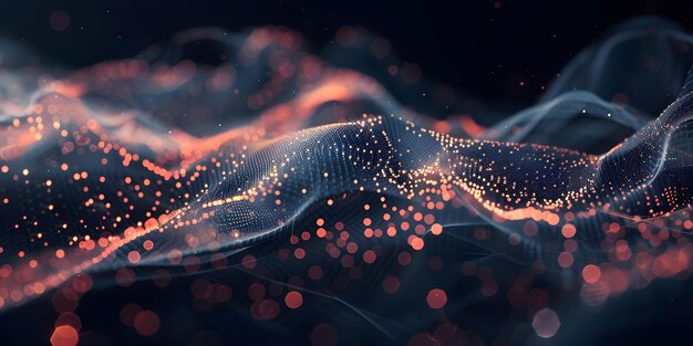 visualizing the flow of information through aigenerated data visualization concept aigenerated data visualization information flow visual representation data analysis technology integration