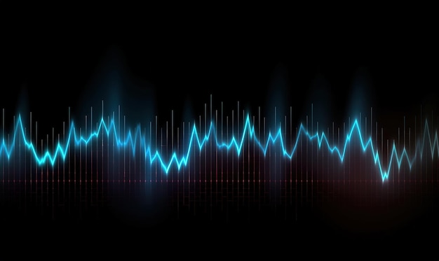 Visualizing music with vibrant sound waves Creating using generative AI tools