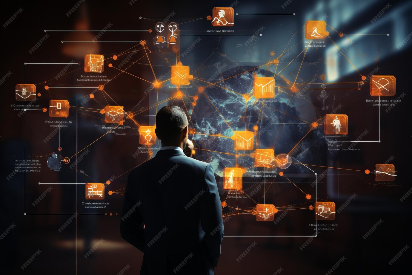 Premium AI Image  Visualizing Organizational Structure Unveiling Order 