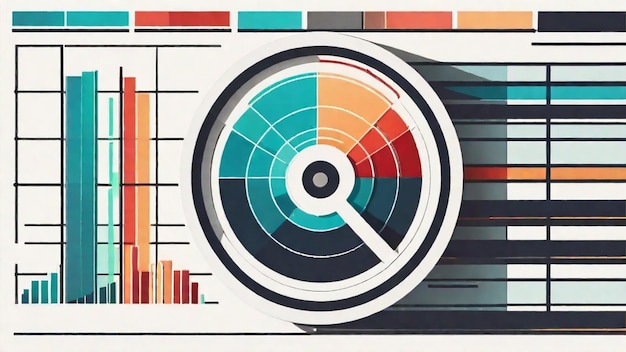 Photo visualizing statistical charts