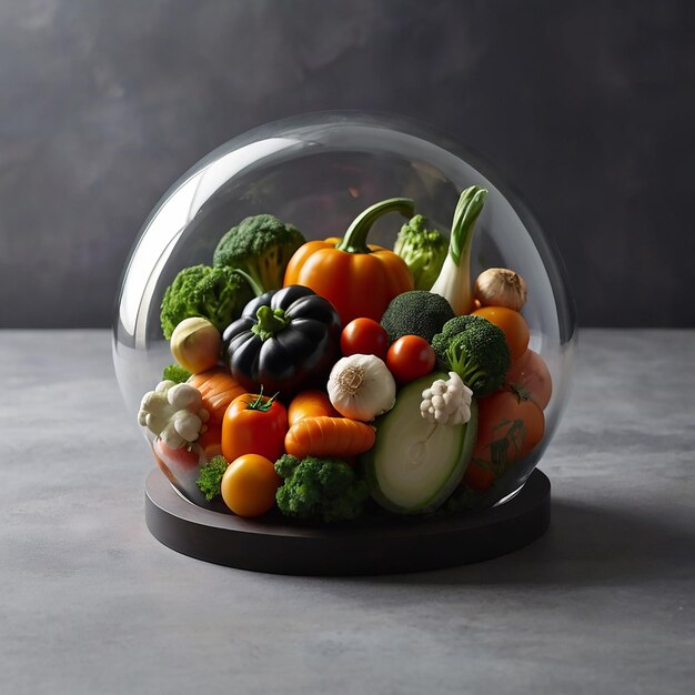 Visually Stunning Vegetable Arrangement