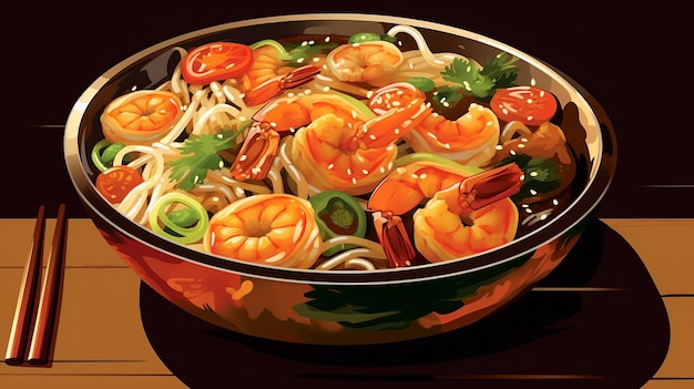 Visueel_Boeiend_Chow_Mein_Arrangement