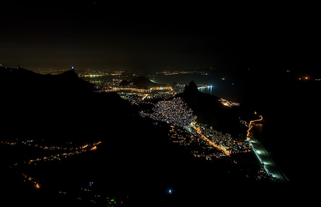 Visueel spoor van de gavea-steen in Rio de Janeiro