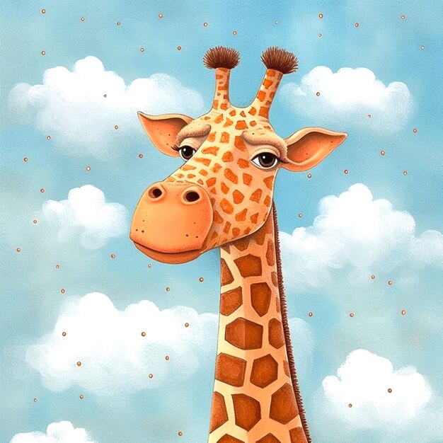 Foto visuele van giraffe