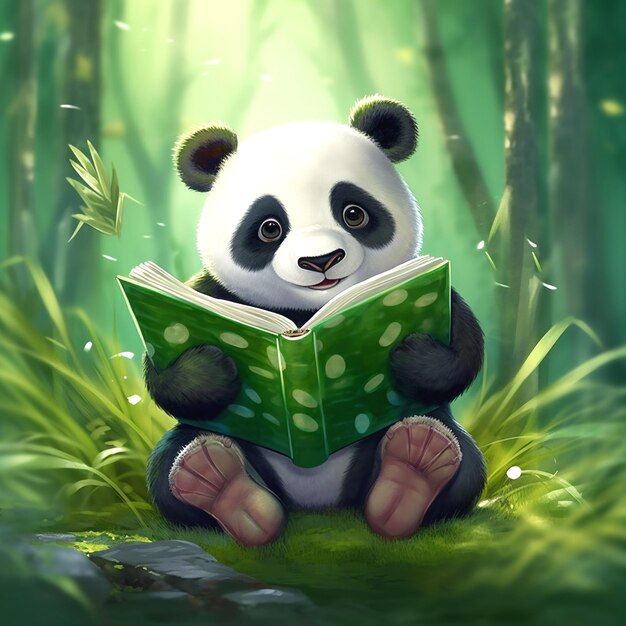 Foto visuele van panda