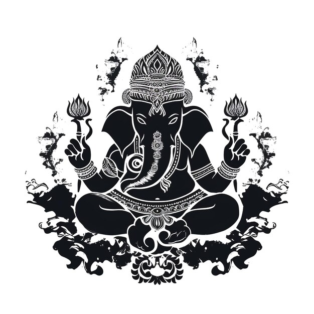 Foto visuele weergave van ganesha