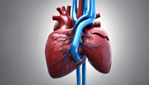 Vital Vessels A 3D Rendition of the Hearts Circulatory System