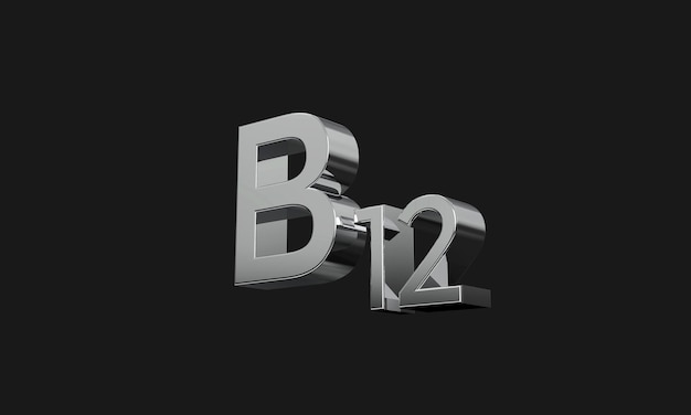 Vitamin B12 rendered background