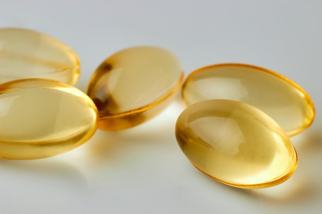 Vitamin D3 capsules, omega 3 to strengthen immunity and protect against viruses