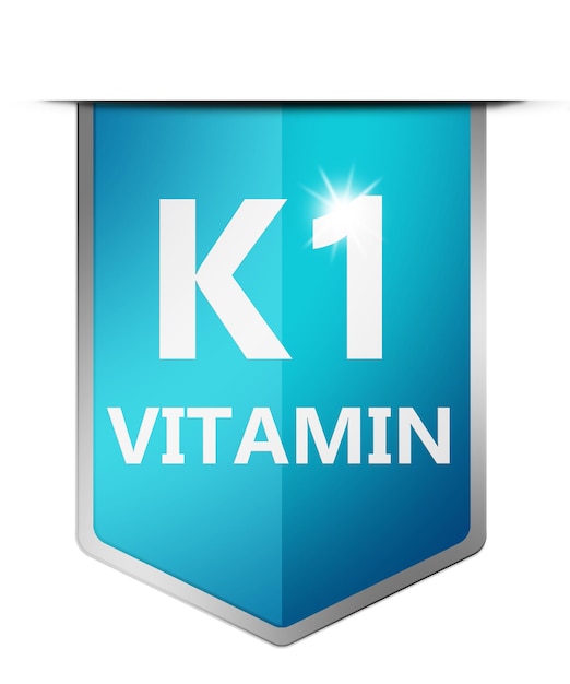 Vitamin K1 shield with orange background