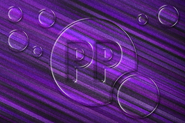 Vitamin PP health Symbol, vitamin Concept, Niacin, violet background