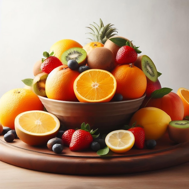 Foto vitamine c-concept veel citrusvruchten