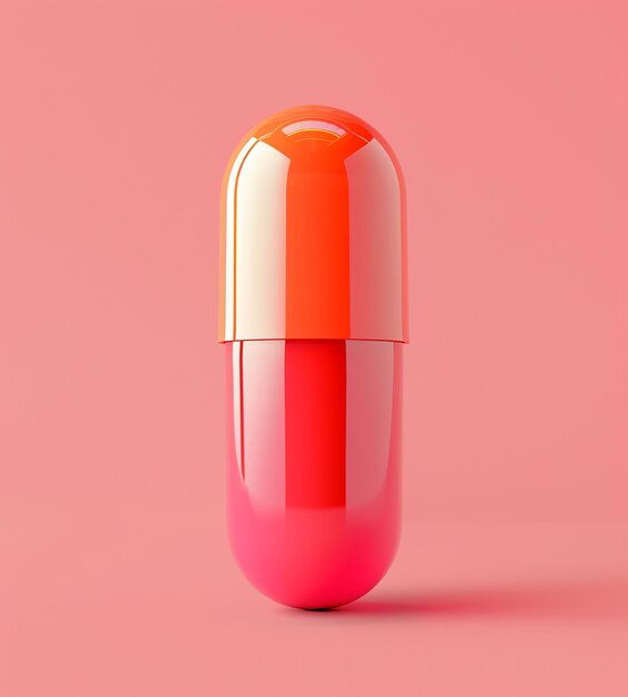 Photo vitamins and supplements 3d pill illustration