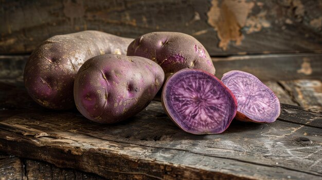 vitelotte raw potato