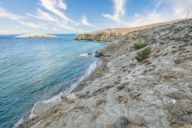 Vitsentzou beach in Folegandros Greece